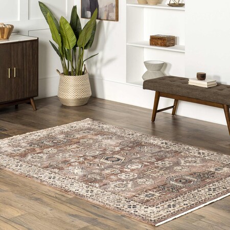 Nuloom Kelsee Vintage Traditional Fringe Area Rug 4ft x 6ft KHMC54A-406